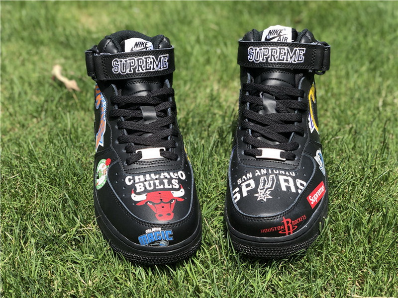 Authentic Nike Air Force X Supreme X NBA Black